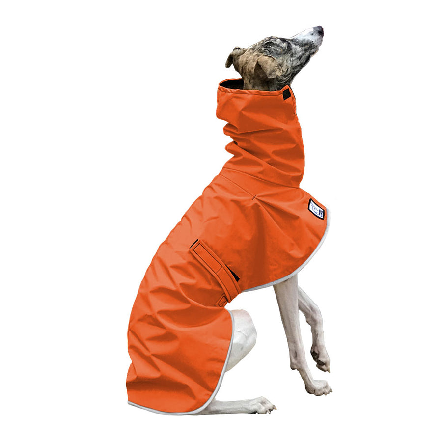 Whippet Rain Coat (Special Order Orange) - Voyagers K9 Apparel