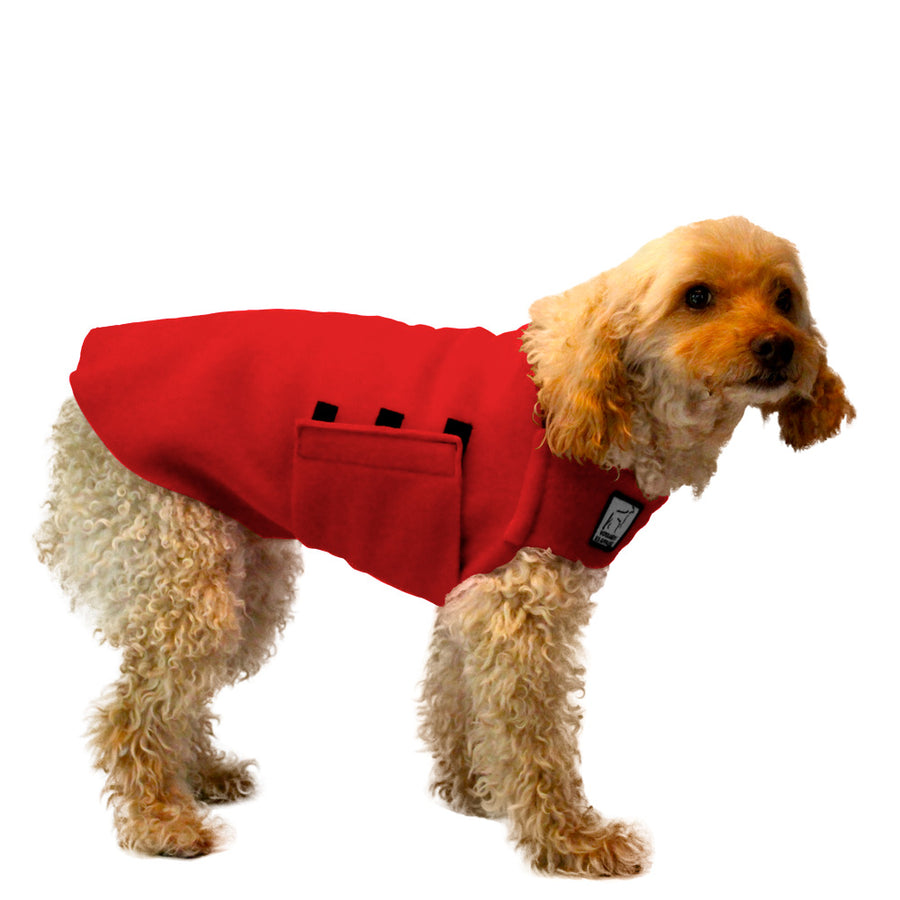 Miniature Poodle Tumy Warmer Dog Vest (Red) - Voyagers K9 Apparel Dog Gear