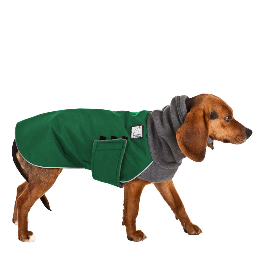  Beagle Winter Coat (Special Order Green) - Voyagers K9 Apparel