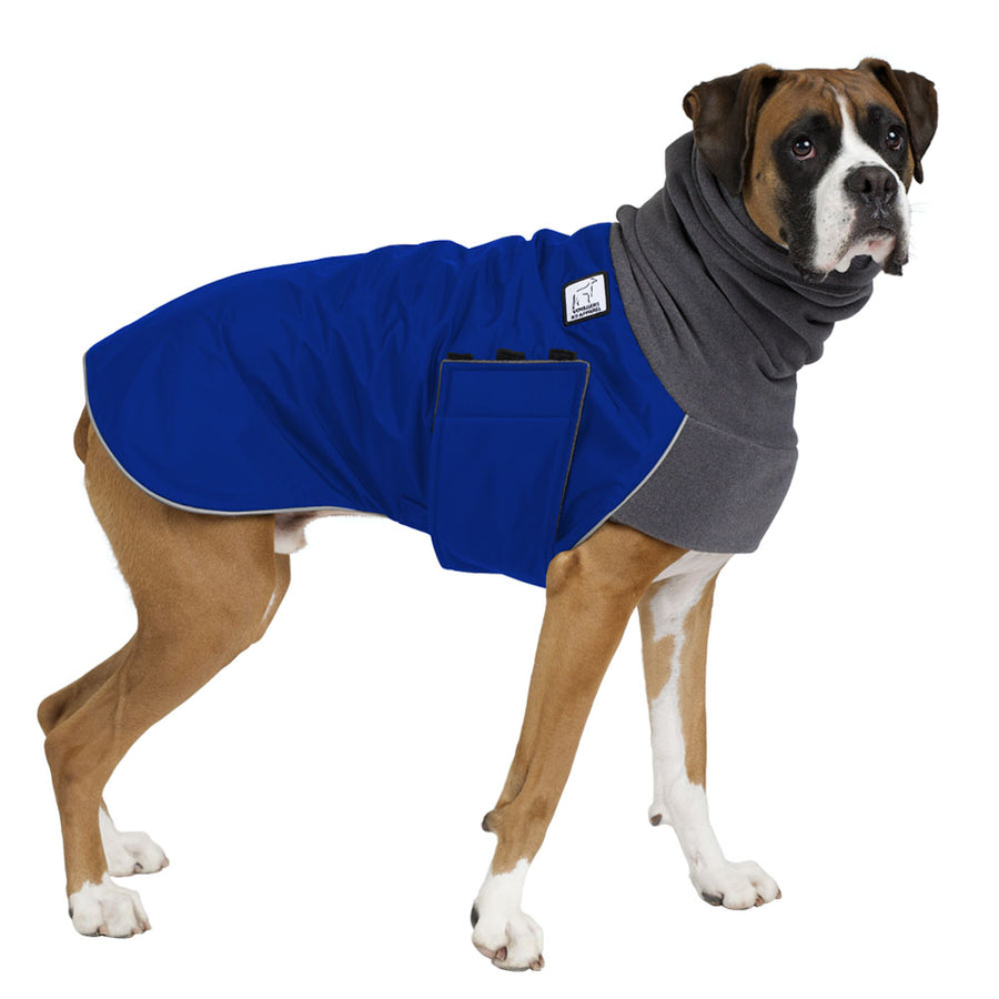 Boxer Winter Coat (Special Order Blue) - Voyagers K9 Apparel