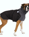 Boxer Winter Coat (Black)- Voyagers K9 Apparel