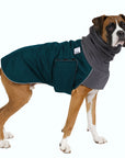 Boxer Dog Winter Coat (Dark Teal) - Voyagers K9 Apparel