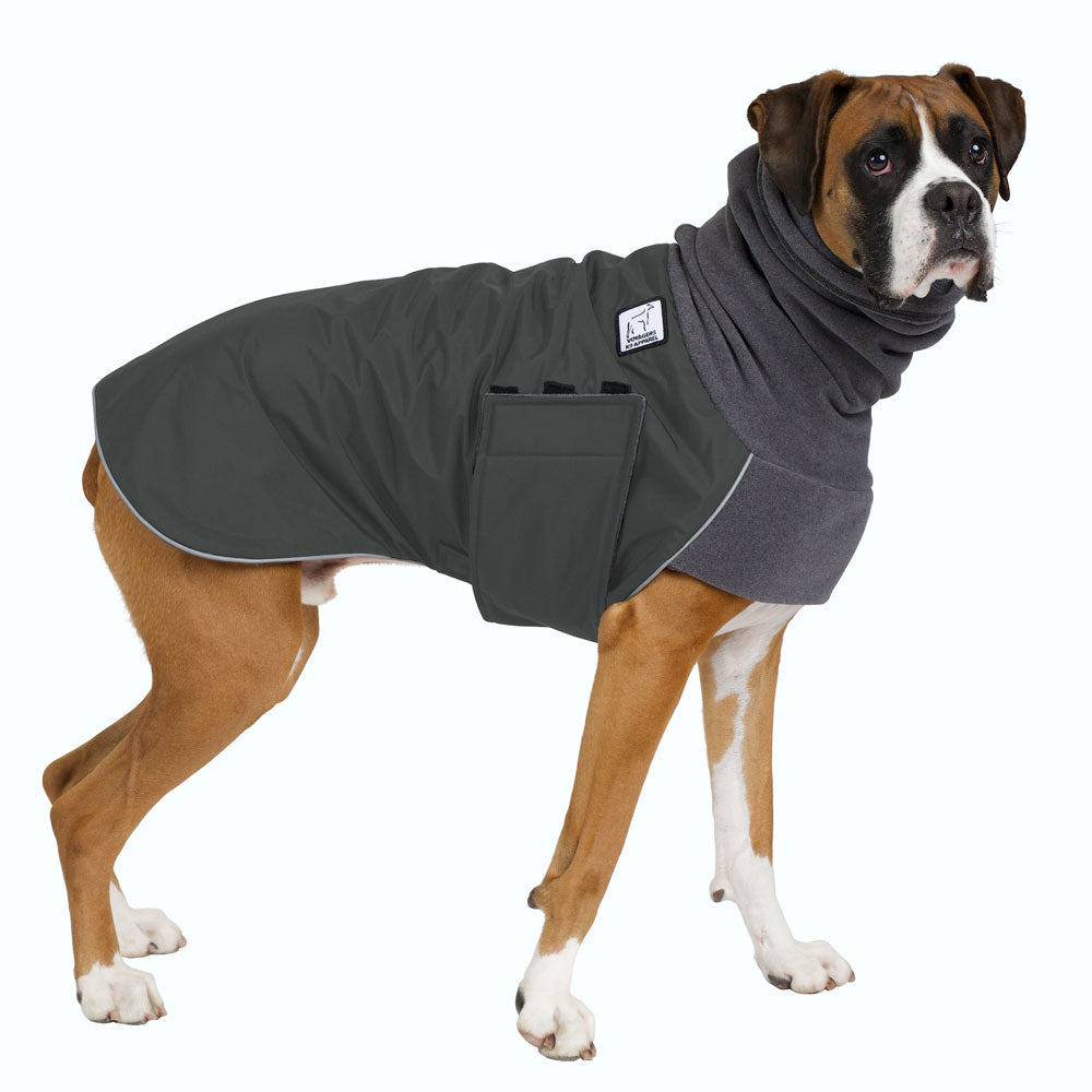Boxer Winter Coat (Special Order Smoke) - Voyagers K9 Apparel