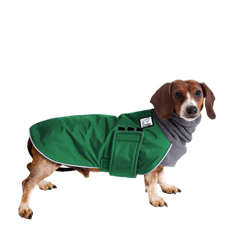 Dachshund Winter Coat (Special Order Green) - Voyagers K9 Apparel