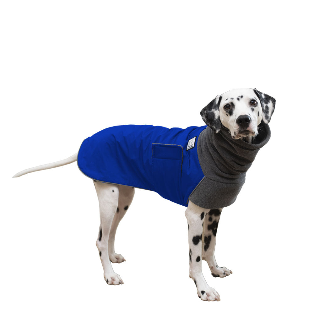 Dalmatian Winter Coat (Special Order Blue) - Voyagers K9 Apparel