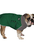 English Bulldog Winter Coat (Special Order Green) - Voyagers K9 Apparel