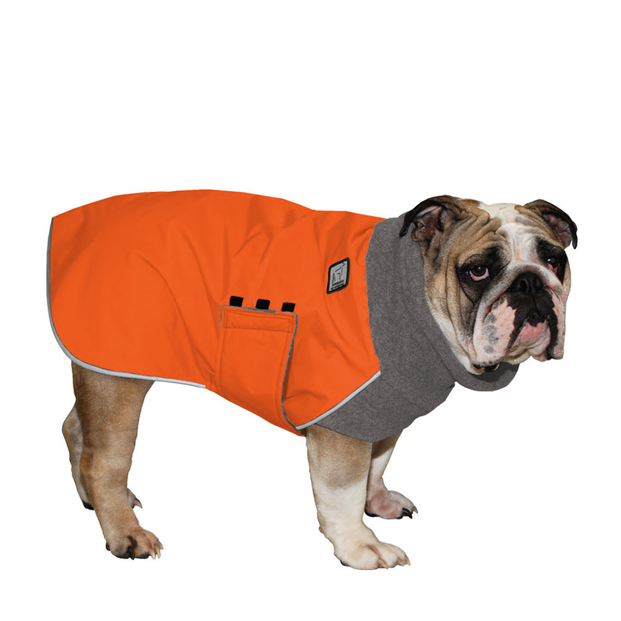 English Bulldog Winter Coat (Special Order Orange) - Voyagers K9 Apparel