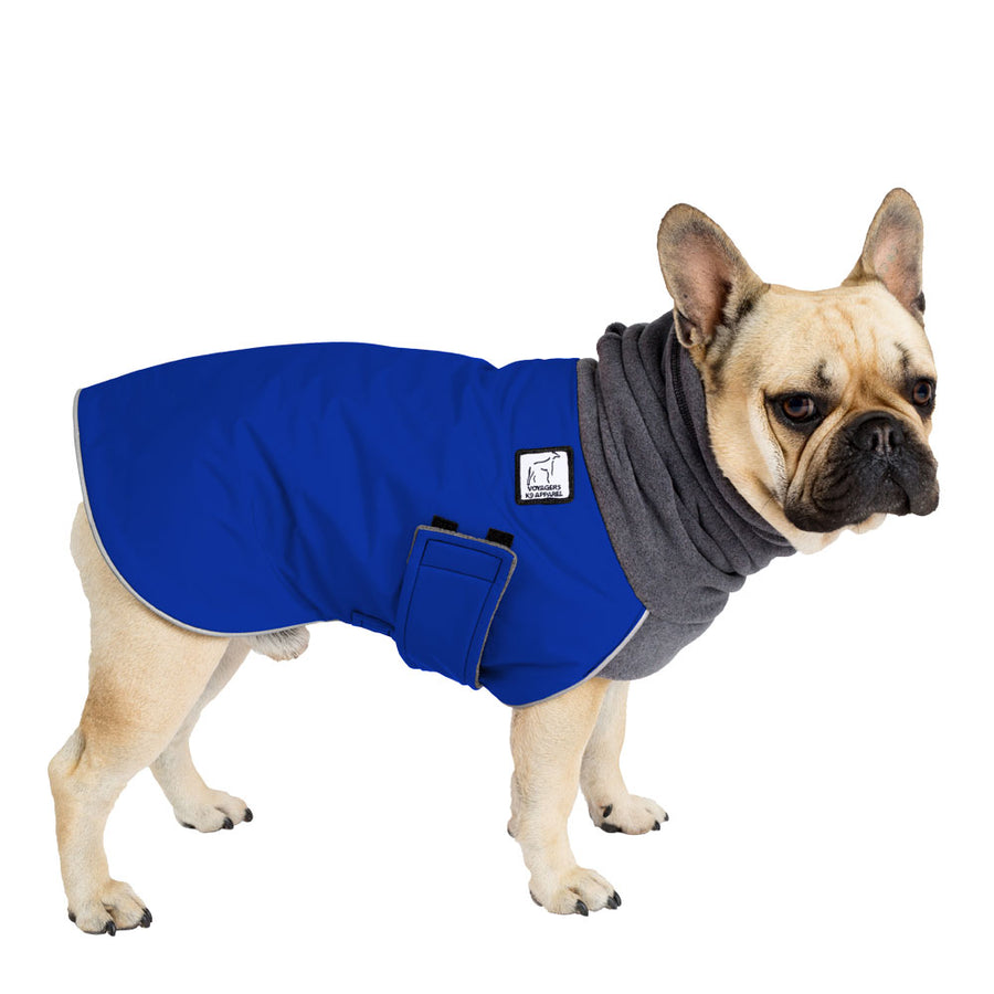 French Bulldog Winter Coat (Special Order Blue) - Voyagers K9 Apparel