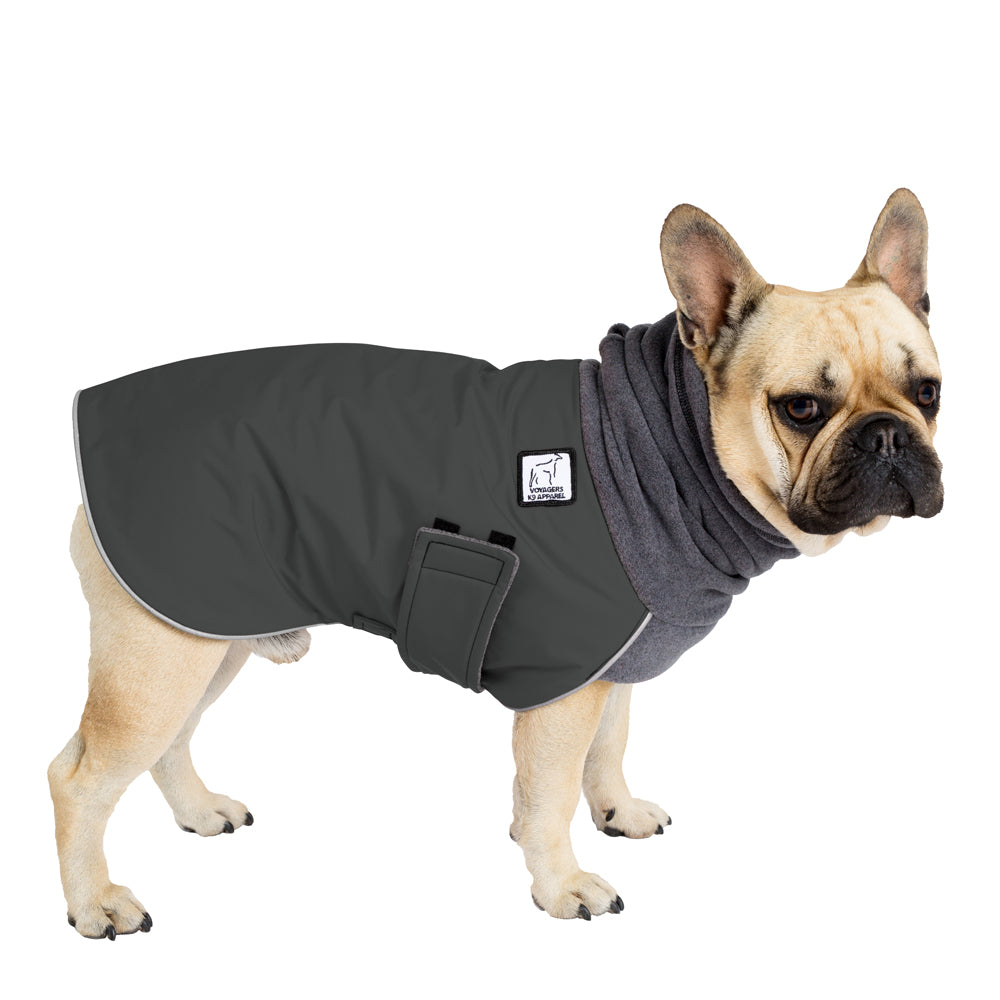French Bulldog Winter Coat (Special Order Smoke) - Voyagers K9 Apparel