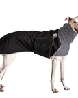 Greyhound Winter Coat (Black) - Voyagers K9 Apparel