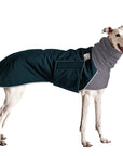 Greyhound Winter Coat (Dark Teal) - Voyagers K9 Apparel