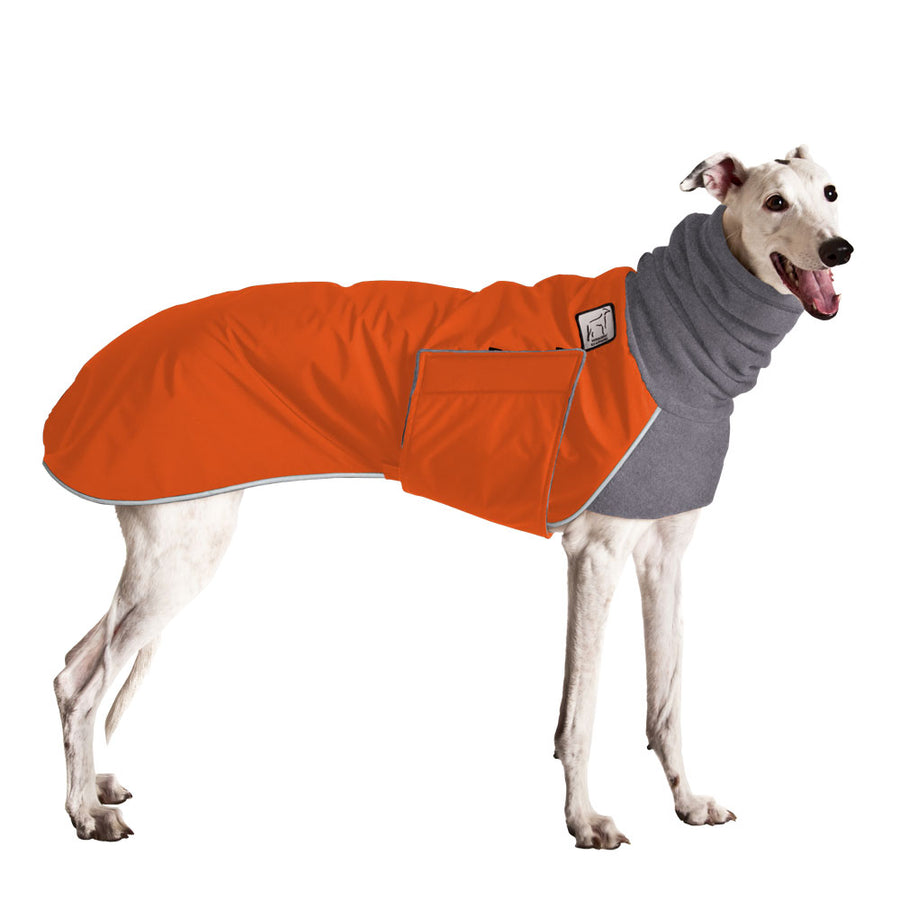 Greyhound Winter Coat (Special Order Orange) - Voyagers K9 Apparel