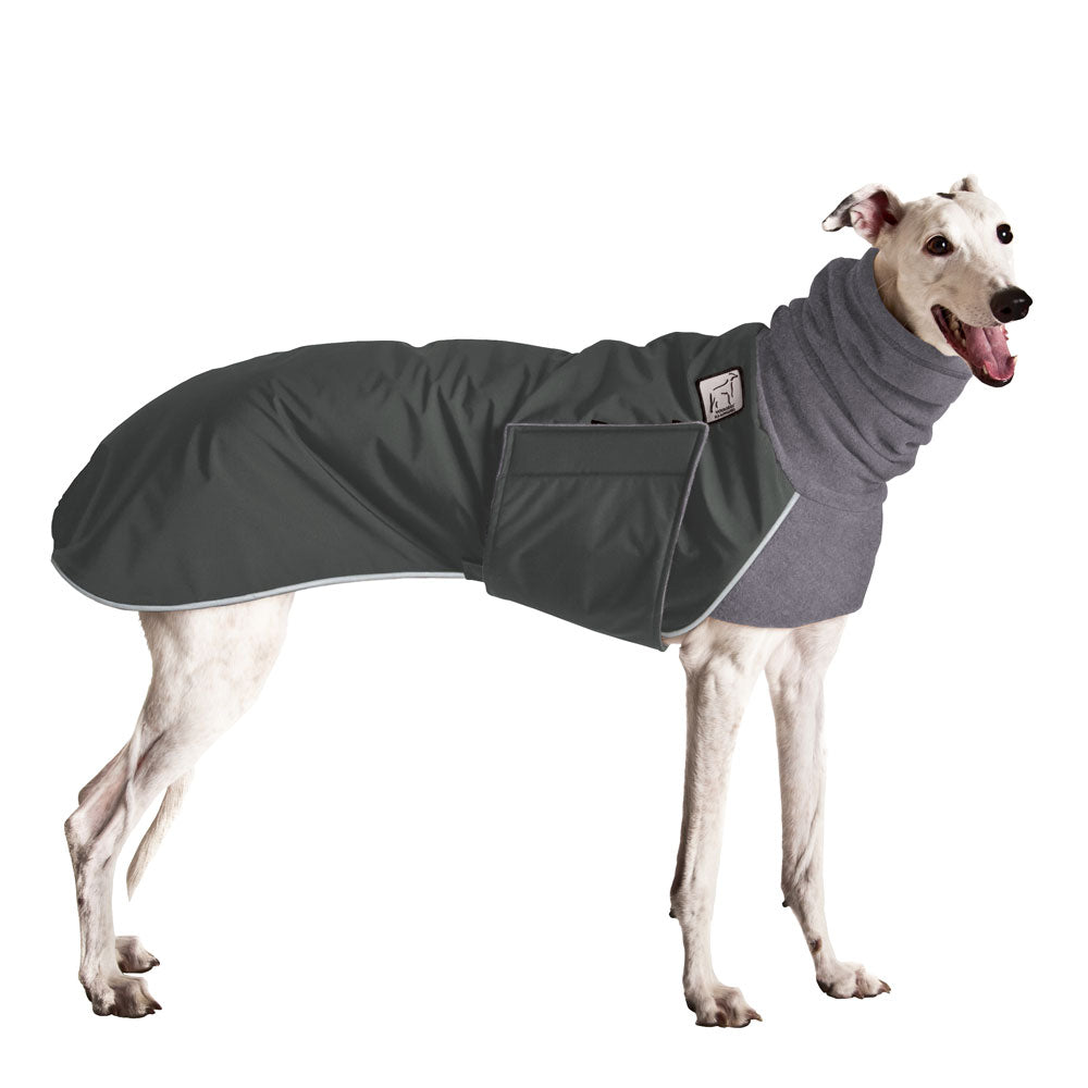 Greyhound Winter Coat (Special Order Smoke) - Voyagers K9 Apparel