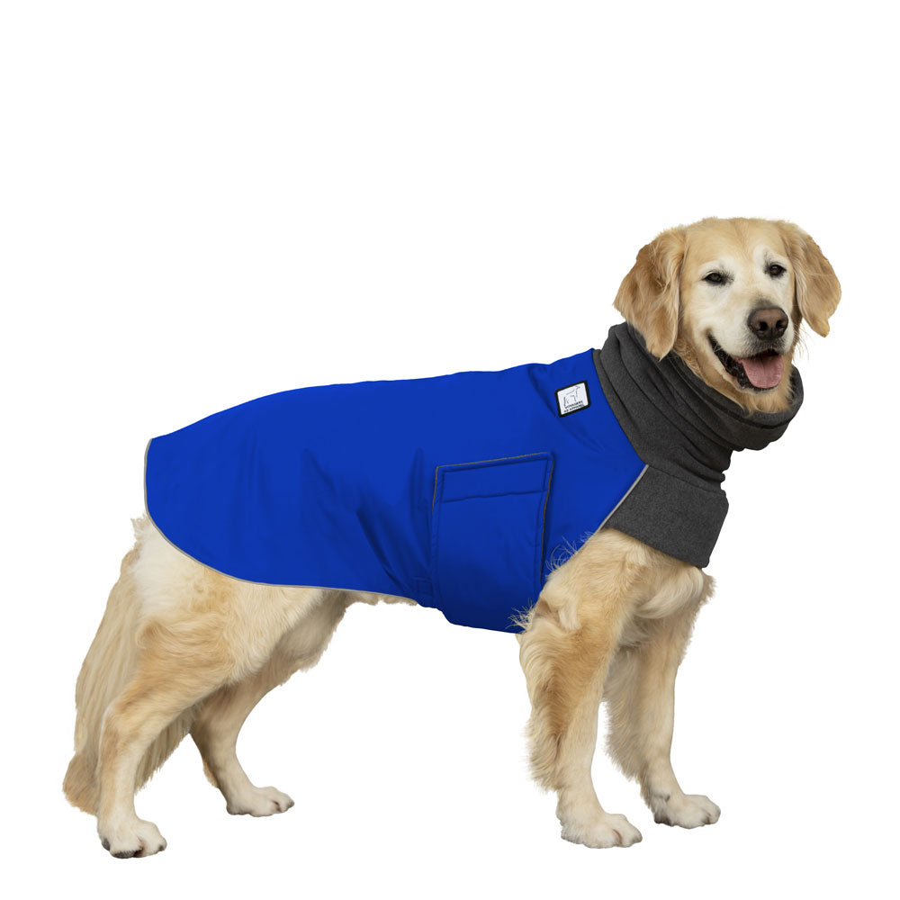 Golden Retriever Winter Coat (Special Order Blue) - Voyagers K9 Apparel