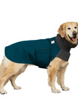 Golden Retriever Winter Coat (Dark Teal) - Voyagers K9 Apparel Dog Gear