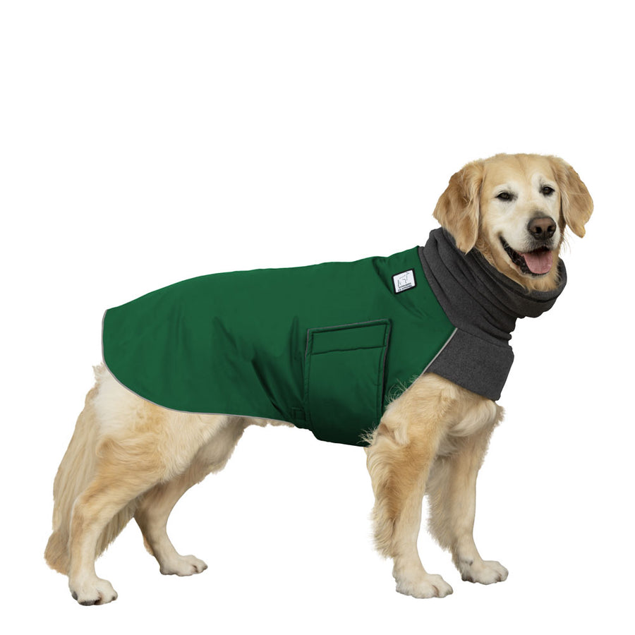 Golden Retriever Winter Coat (Special Order Green) - Voyagers K9 Apparel