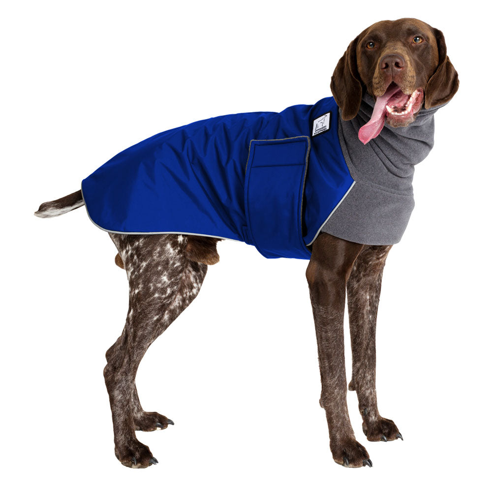 German Shorthaired Pointer Winter Coat (Special Order Blue) - Voyagers K9 Apparel