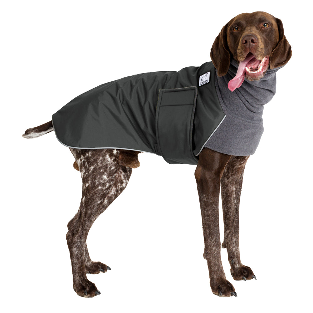 German Shorthaired Pointer Winter Coat (Special Order Smoke) - Voyagers K9 Apparel