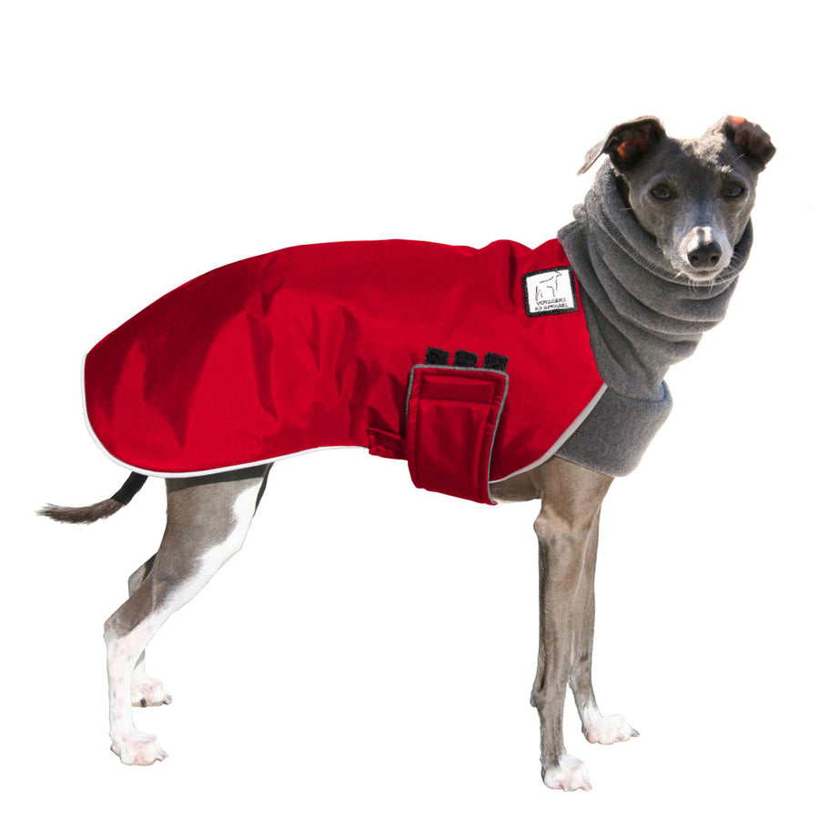 Italian Greyhound Winter Coat (Red) - Voyagers K9 Apparel