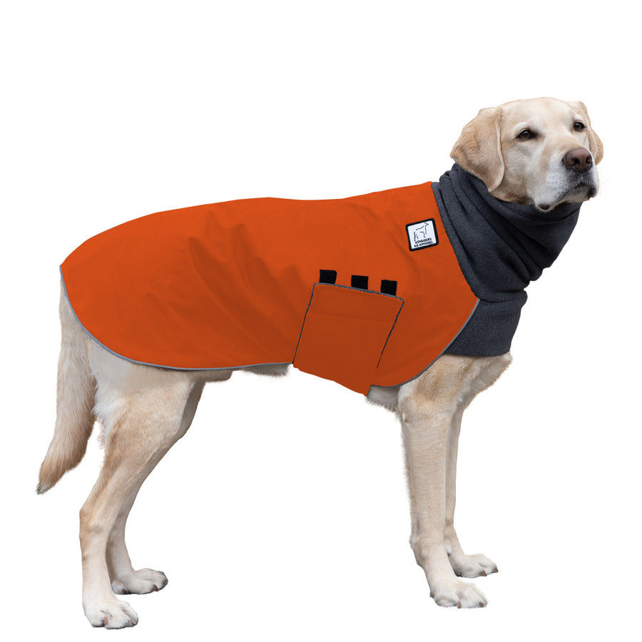 Labrador Retriever Winter Coat (Special Order Orange) - Voyagers K9 Apparel