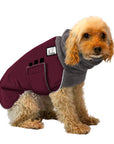 Miniature Poodle Winter Coat (Burgundy) - Voyagers K9 Apparel Dog Gear