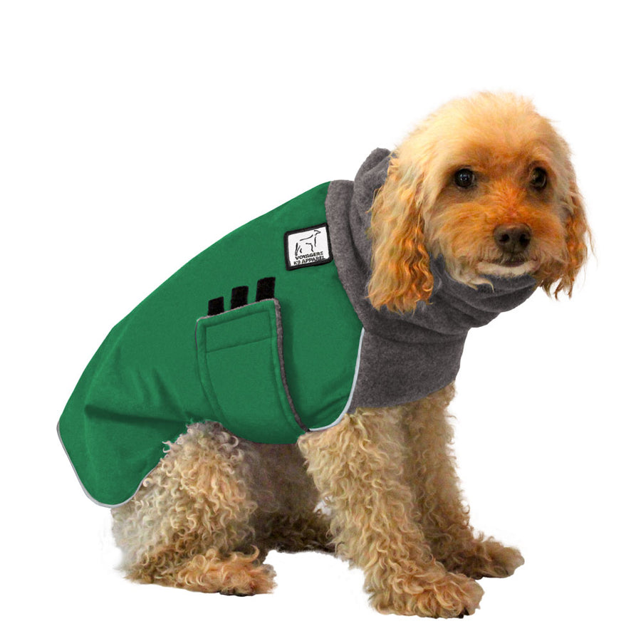 Miniature Poodle Winter Coat (Special Order Green) - Voyagers K9 Apparel