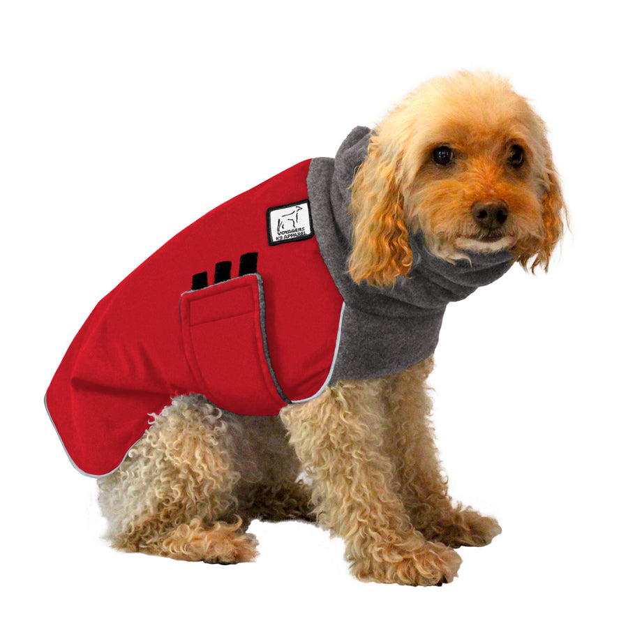 Miniature Poodle Winter Coat (Red) - Voyagers K9 Apparel Dog Gear