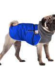 Pug Winter Coat (Special Order Blue) - Voyagers K9 Apparel