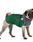 Pug Winter Coat (Special Order Green) - Voyagers K9 Apparel