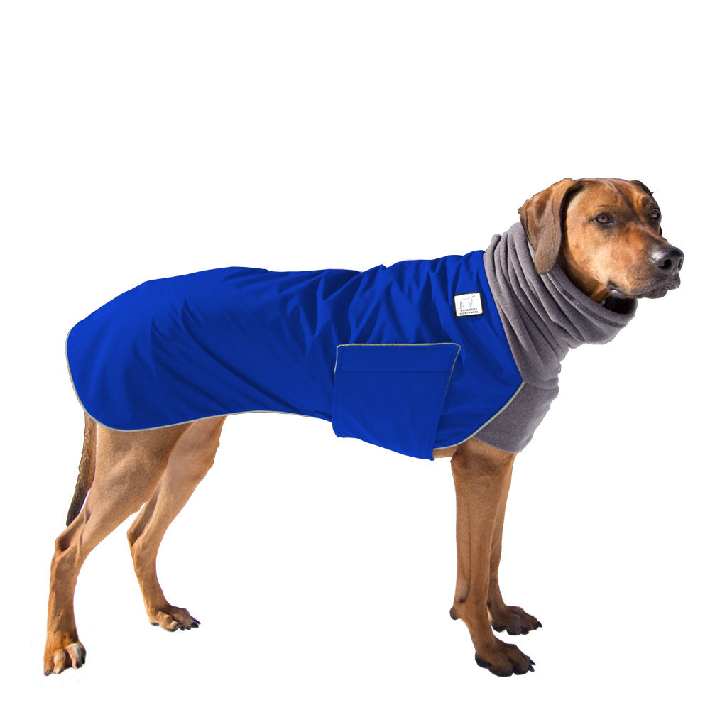 Rhodesian Ridgeback Winter Coat (Special Order Blue) - Voyagers K9 Apparel