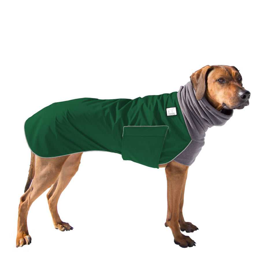 Rhodesian Ridgeback Winter Coat (Special Order Green) - Voyagers K9 Apparel