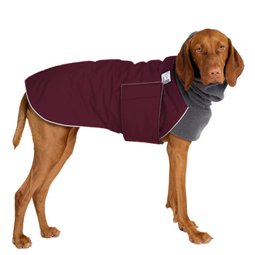 Vizsla Winter Coat (Burgundy) - Voyagers K9 Apparel