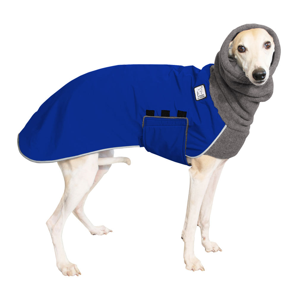 Whippet Winter Coat (Special Order Blue) - Voyagers K9 Apparel