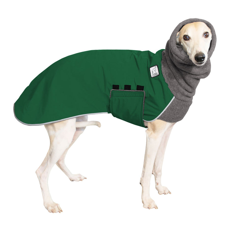 Whippet Winter Coat (Special Order Green) - Voyagers K9 Apparel