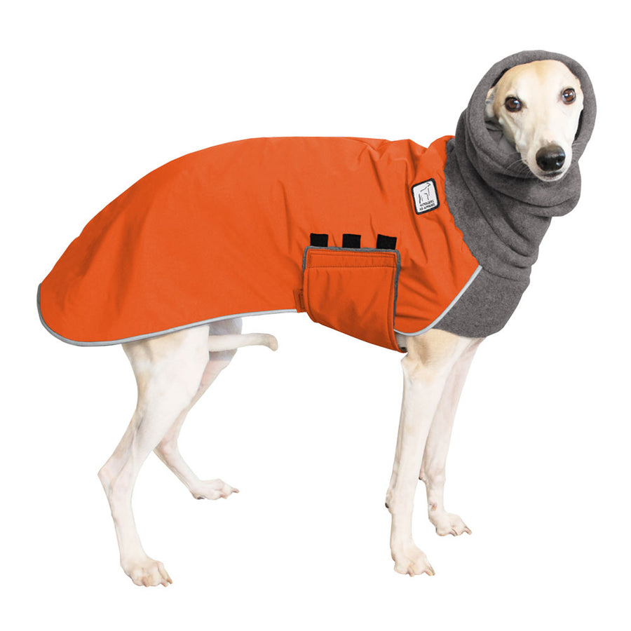 Whippet Winter Coat (Special Order Orange) - Voyagers K9 Apparel